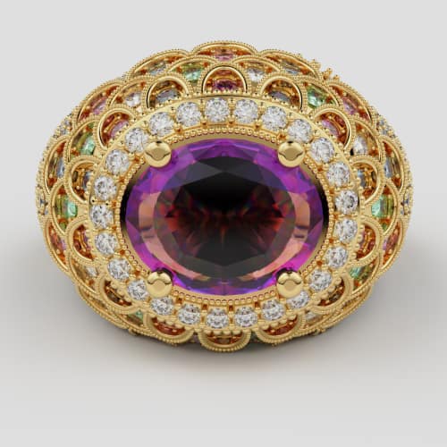 Cocktail ring Manoly L.A front w 1.137 Cocktail ring Manoly L.A front w 1.137