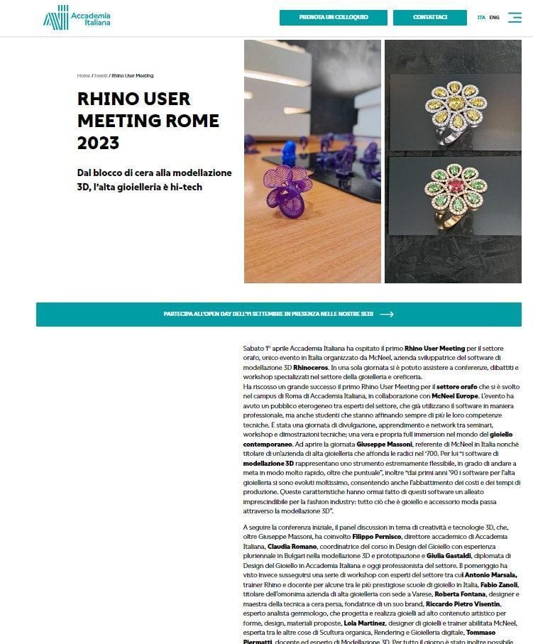 Rhino user meeting rome