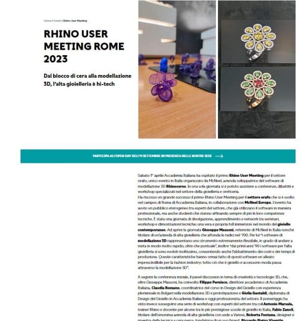 Rhino user meeting rome Rhino user meeting rome