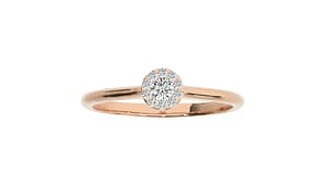 rounded solitare ring